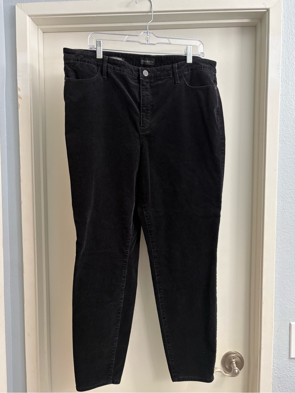 Talbots Black Women's Jeggings - Slim Straight Corduroy